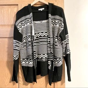 Black and White Aztec Cardigan